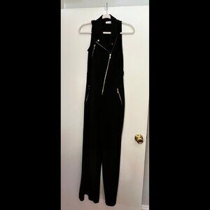 Calvin Klein Black Jumpsuit with Gold Hardware